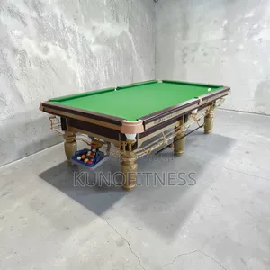 Professional 12ft Marble Billiard Table With Accessories – Game Room