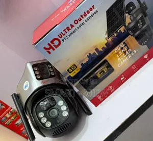 Dual Lens PTZ Solar Powered CCTV Camera, 4g Sim Enabled.