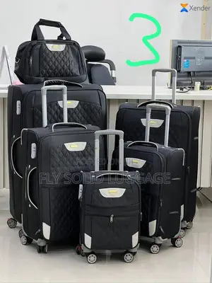 Set of 6 Fly Solid Fabric Luggage Traveling Box