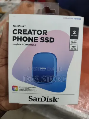 Sandisk Creator Phone SSD 2tb Magsafe Compatible