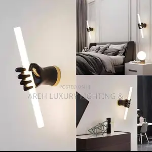 Resin Fist Led Light Adjustable Wall Lamp for Living Room Bedroom