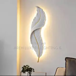 Modern Feather Wall Light RGB Led Wall Lamp for Bedroom Bedside