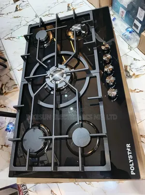Original High Quality Polystar Inbuilt Premium 5 Burners Gas Cooker