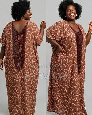 Ankara Dress With Bead Embellishments