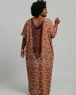 Ankara Dress With Bead Embellishments