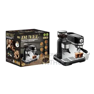 Duvel Multifunctional Coffee Maker With Grinder and Milk Frother.