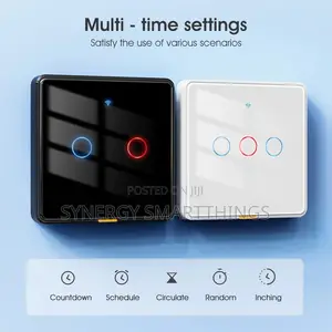 Tuya Wi-fi C-smart 3 Gang Smart Switch (White/Black)