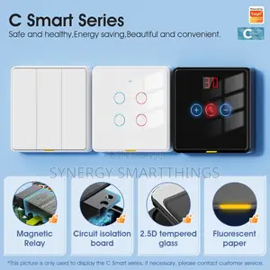 Tuya Wi-fi C-smart 3 Gang Smart Switch (White/Black)