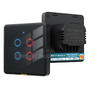 Tuya Wi-fi C-smart 4 Gang Smart Switch (Black)