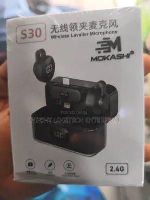 Mokashi S30 Dual Wireless Lavalier Microphone for iPhone Android