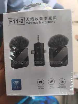 F11-2 Dual Wireless Lavalier Microphone 3-in-1 System