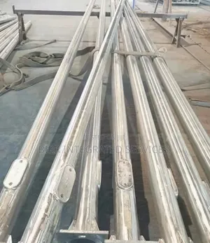 Galvanized Solar Streetlight Poles: >500 Poles , 45 Days Delivery