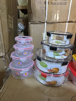 4-piece Round Food Container Storage Set