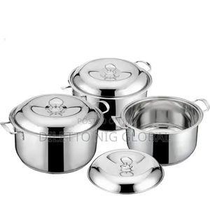 Heavy Weight Quality Stainless Steel Cookware Set