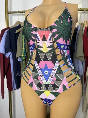 Patterned One-Piece Swimsuit