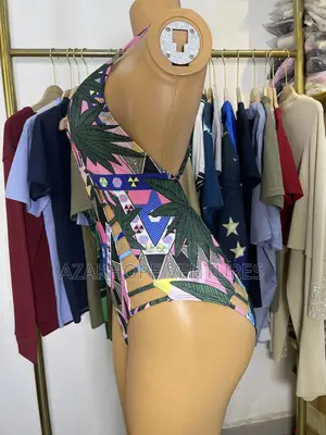 Patterned One-Piece Swimsuit