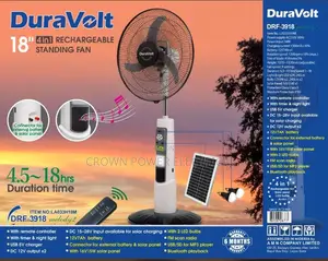 Duravolt 18inch 4in 1 Rechargeable ,Solar Panel,Mp3