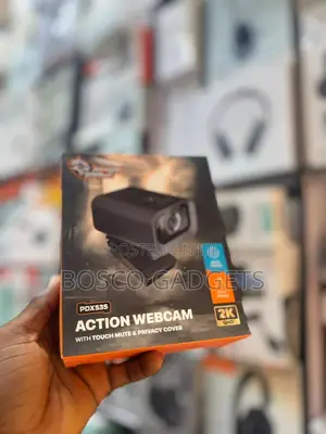 Pdx535 Action Webcam – QHD Resolution, Touch Mute Privacy Cover