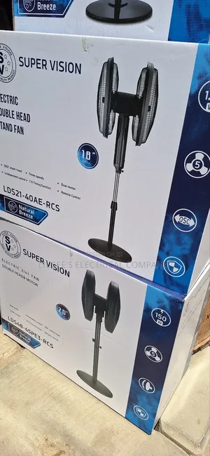 Super Vision 18 Inches Double Head 360 Degrees Electric Fan