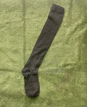 Cotton Knee High School Socks - Black