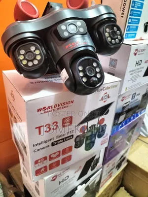 V380 Triple Three Lens PTZ Solar Sarien Camera