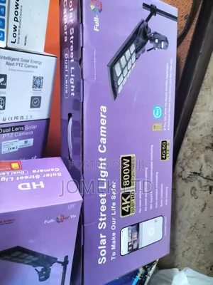 800w Dual Lens Solar Street Light Camera in-Built Battery 4g/5g Lte