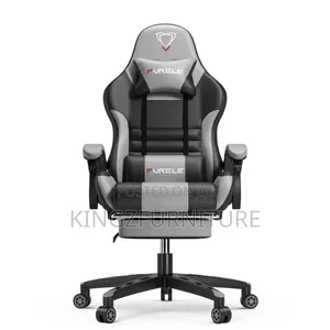 Furgle Gaming and Relaxation Leather Chair With a Leg Rest,