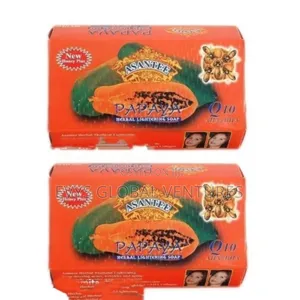 Asantee Papaya Lightening, Brightening Glowing Skin Soap