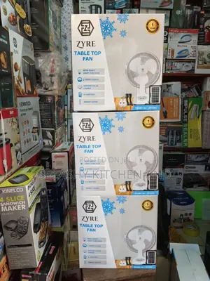 Zyre 12" Rechargeable Solar Table Fan