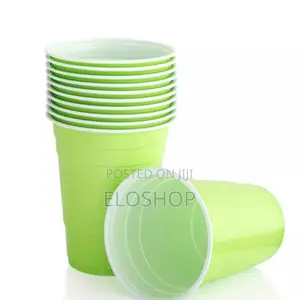 Lemon Green Disposable Plastic Cups Wholesale in Lagos