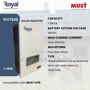 7.5kva Royal Hybrid Inverter (Must)