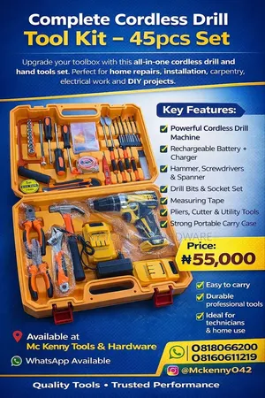 Dewalt Cordless Drill Set – Complete Kit 🔥
