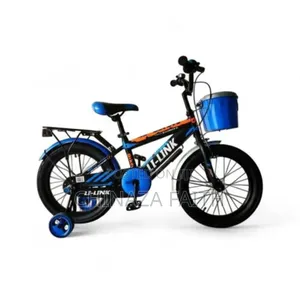 16" BMX Kids Bike Bicycle With Training Wheels, Basket. 4-10 Years