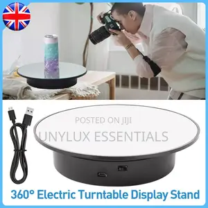 360° Rotating Electric/Battery Mirror Display Turntable