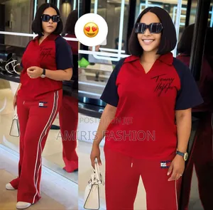 Hot  Pepper Red Two-Piece Trousers Turkey Wear