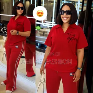 Hot  Pepper Red Two-Piece Trousers Turkey Wear
