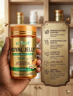 Biyode Royal Jelly and Propolis (1000mg) X100 Soft Capsules.
