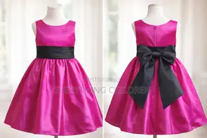 Girls Ball Gown With Bow