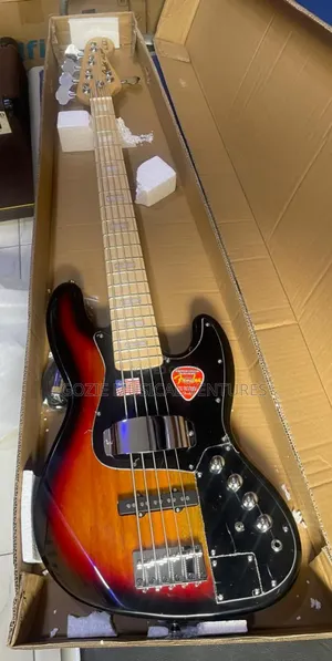 Fender Jazz Bass Guitar Red Colour and Black