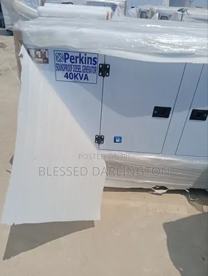 40kva Perkins Soundproof Generator 2yrs