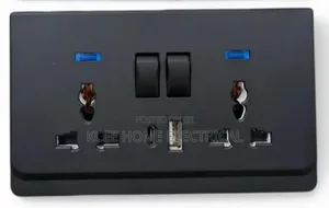 Luxury 13a Double Wall Socket With Usb Type C Port