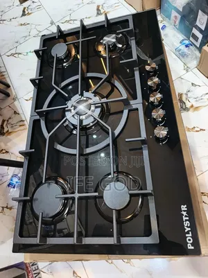 Original Polystar Inbuilt Cabinet Premium Luxury 5 Burners Gas Cooker