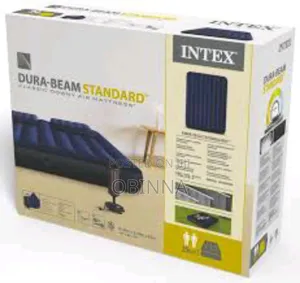 Intex Inflatable Queen Size Air Mattress With Small Two Pillow