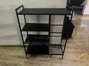 Kitchen Rack With 3 Basket With Wheels