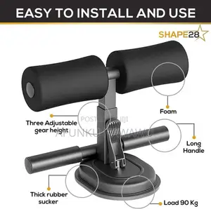 3 Suction Sit Up Bar With Rope