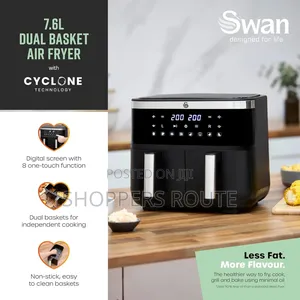 Swan 7.6l Dual Basket Air Fryer