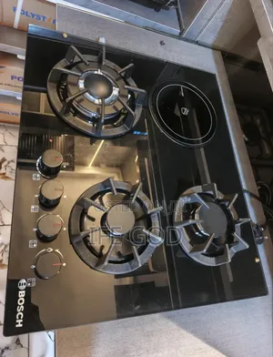 Quality Bosch Built-in Blue Flame Light Gas & Electric Cooker Hob 60cm
