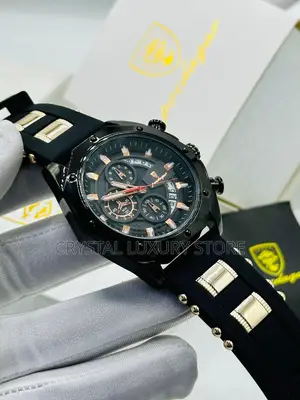 Poedagar Quality Men Rubber Strap Wristwatch
