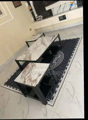 Marble Centre Table Set 3in1