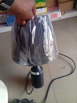 Morden Table Bedside Lamp Led and Bulb Black Body